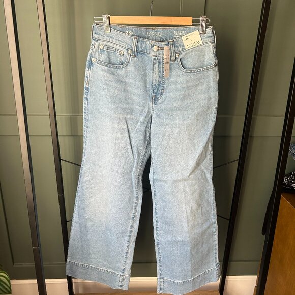 J.Crew Denim Trouser Jean. Sz 26 Petite. NWT - Picture 2 of 4